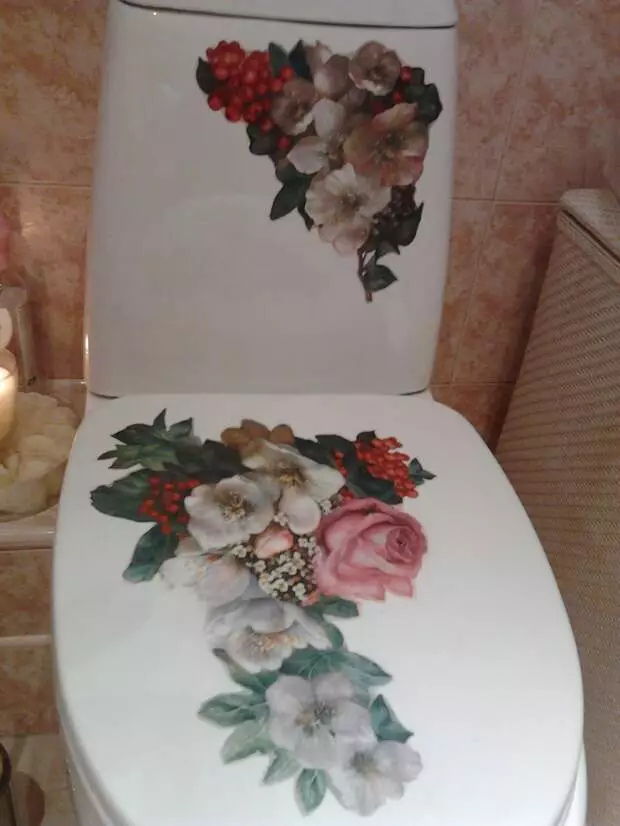 Decoupage op loodgieterswerk