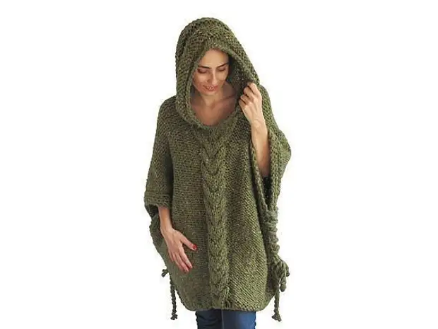 Chic Poncho incappucciato