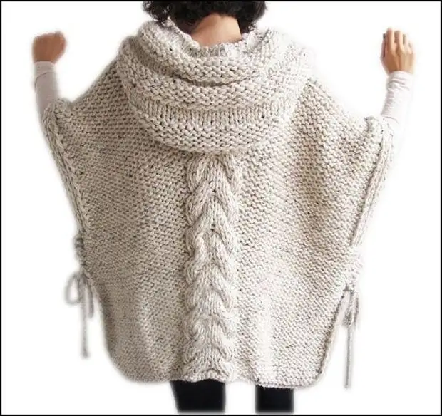 Chic Poncho incappucciato