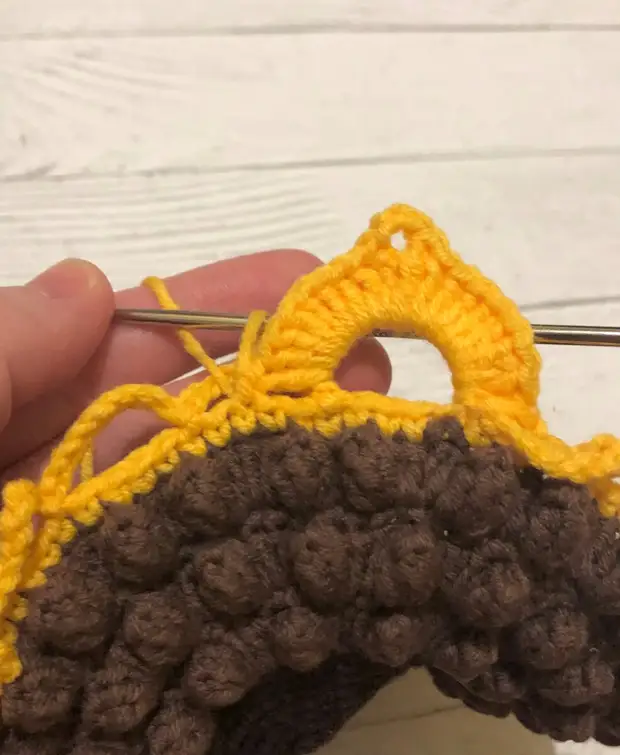 私はかぎ針編みのある非常に美しいひまわりを編みます。詳細マスタークラス