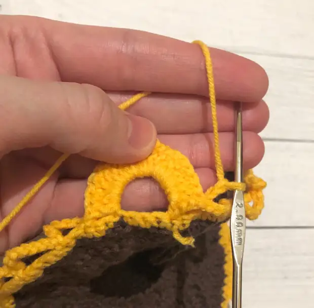 Je tricote de très beaux tournesols avec crochet. Classe de maître détaillée