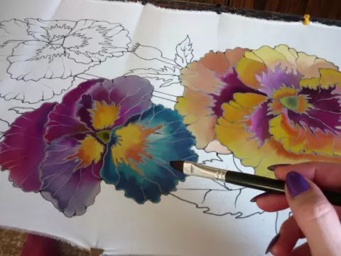 Pansy's pansies. Batik .m nei fan uittooga victoria