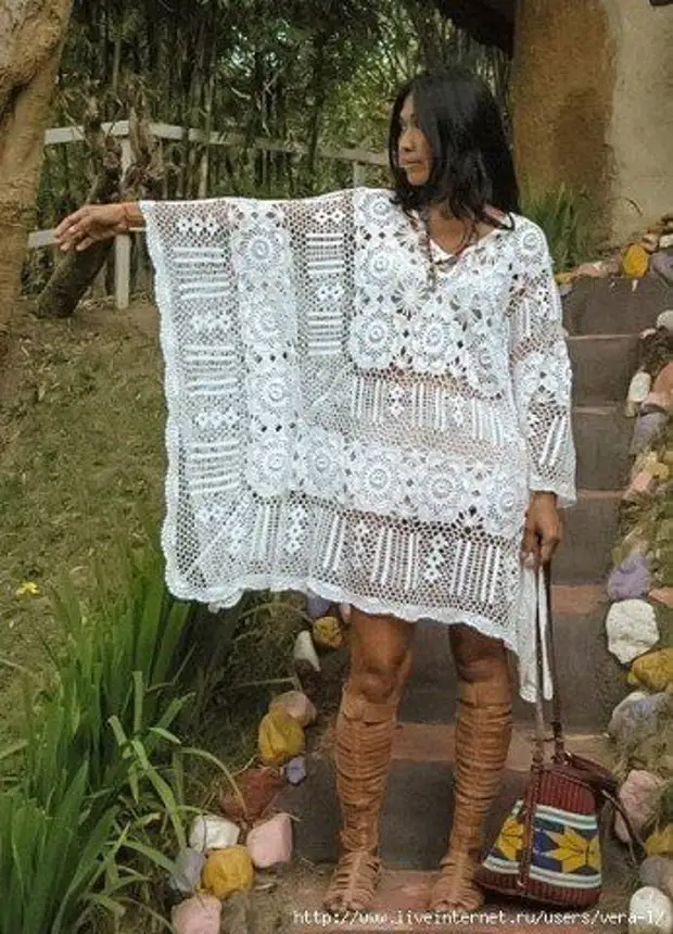 বুদ্ধিমান সুন্দর poncho crochet বুনন