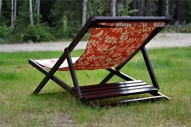 Chaise Lounge met haar eigen handen (tekeningen voor het maken, stap voor stap)