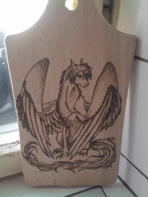 Pyrography. Kazi