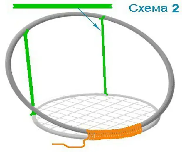 Mare yon chèz wonn-Hammock ak pwòp men ou