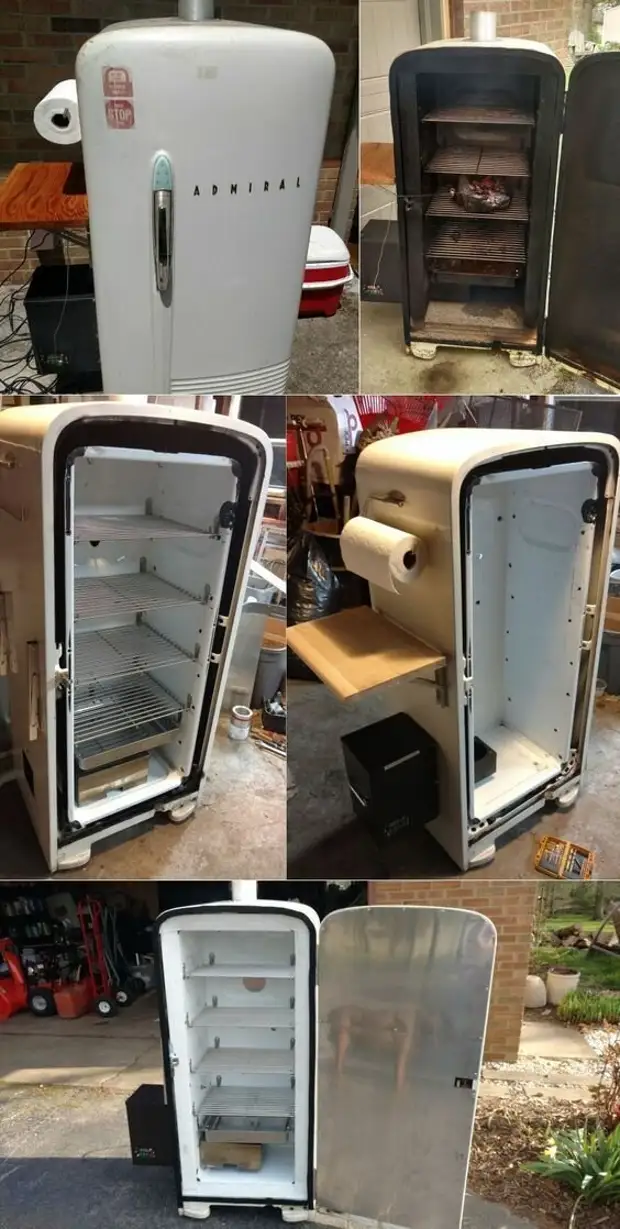 Reinkarnasyon sa Old Refrigerator: 15 Cool alang sa mga panday