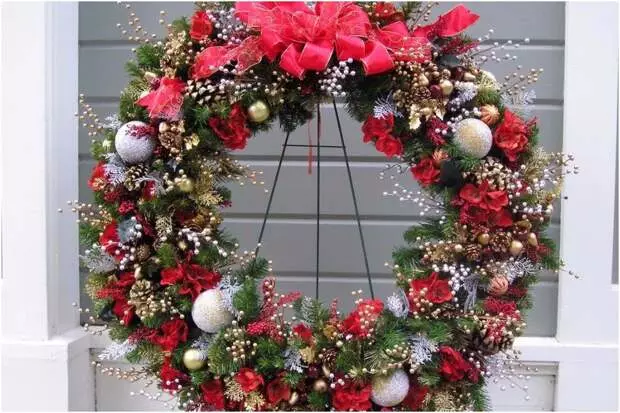 Christmas wreath gawin ito sa iyong sarili