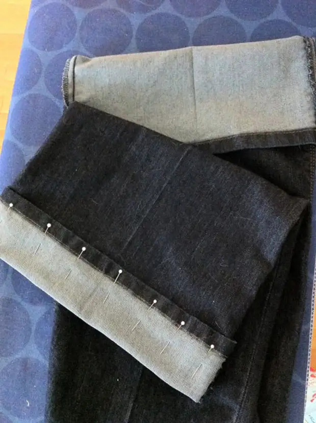 Kumaha pondok jeans sareng ngahemat seam pabrik: kelas master