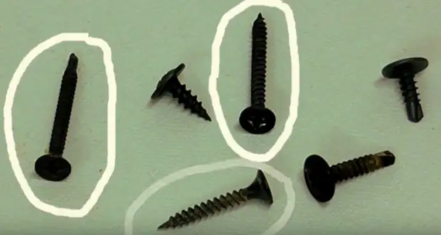 Ji bo dîwarên plasterboard screws.