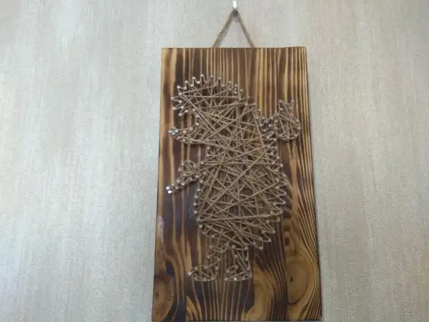 Pohľadnica - maľba v String Art Art