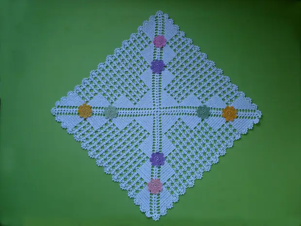 Schéine Crochet Servietten aus polnesche Nadelwoman Don