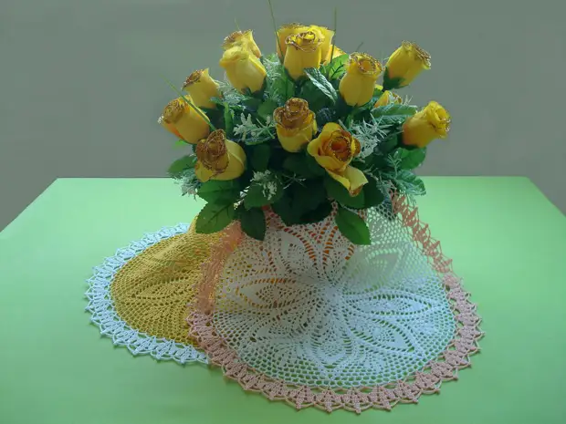 Beautiful crochet napkins from Polish Needlewoman Don