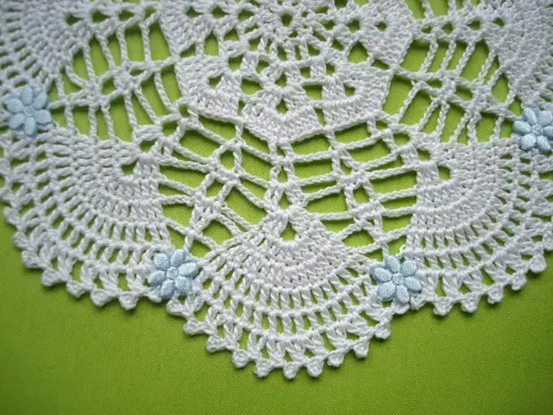 Schéine Crochet Servietten aus polnesche Nadelwoman Don