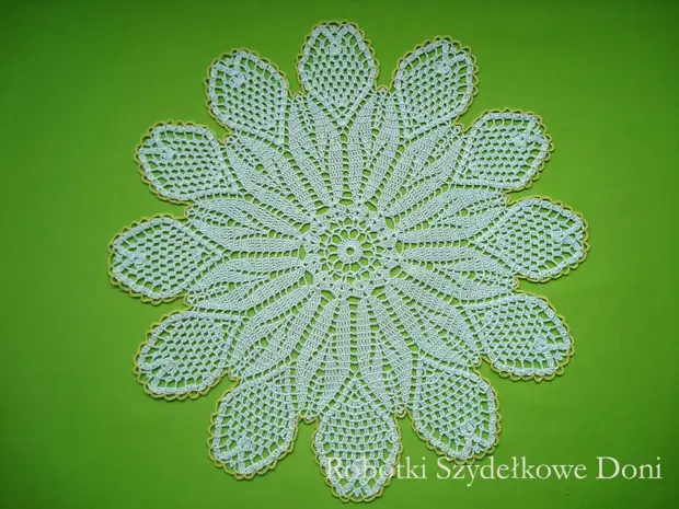 Lijepe crochet salvete sa poljske igle