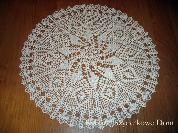 ლამაზი crochet ხელსახოცები პოლონეთის Needlewoman დონ