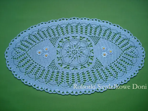 Napchet e ntle ea crochet ea crochet e tsoang ho se donsewoman ea Poland