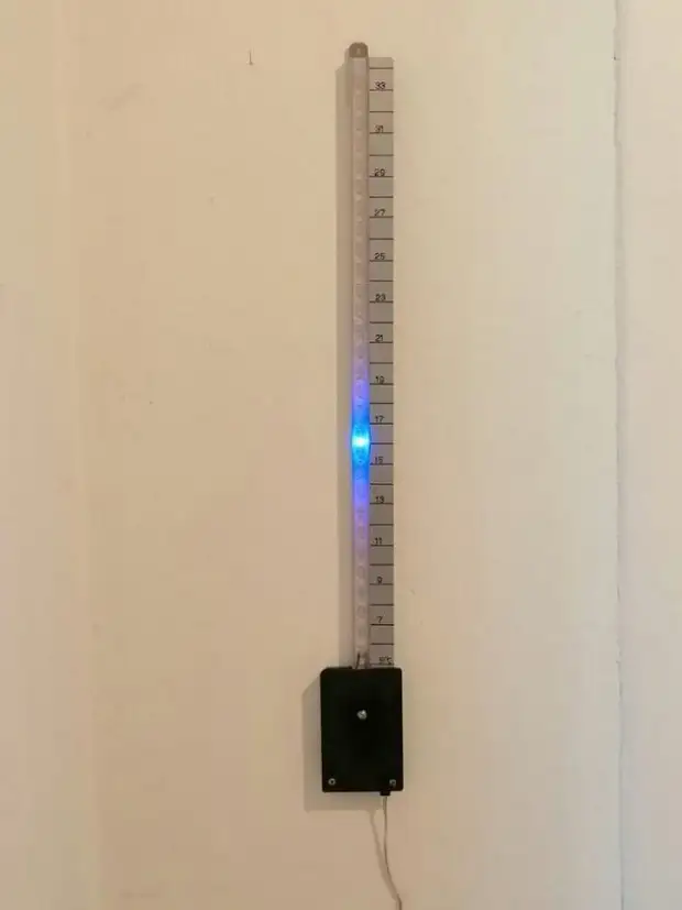 Thermometer dengan petunjuk linear