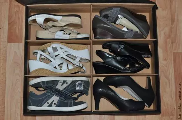 Boîte de rangement de chaussures pratiques avec vos propres mains