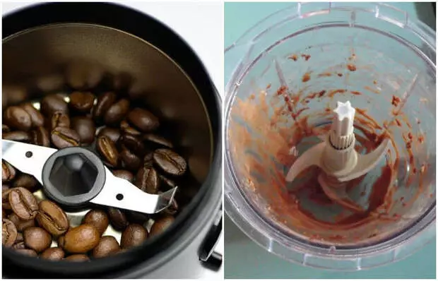 Como limpar rapidamente o moedor de café ou o processador de alimentos em geral sem esforço