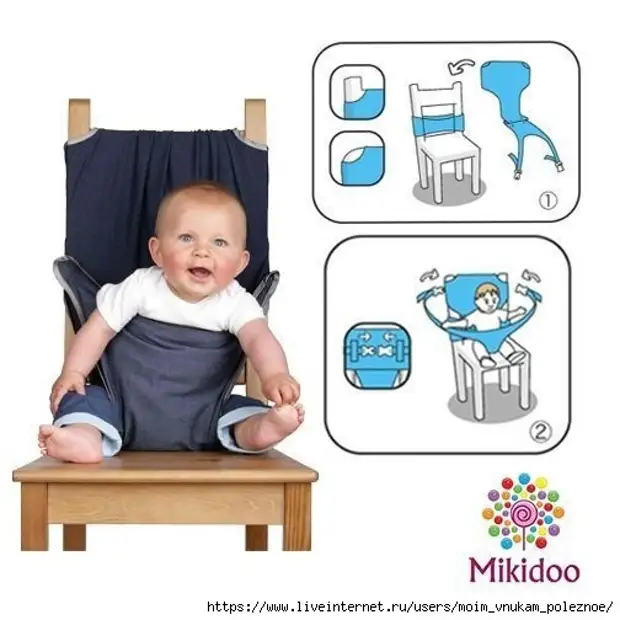 Како шивати угодно столицу за бебе из тканине на столици