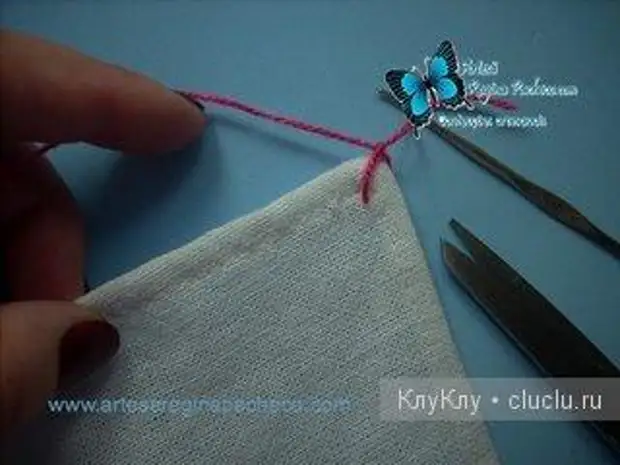 製品の端の登録 - 編み物と単純なステッチ。マスタークラス