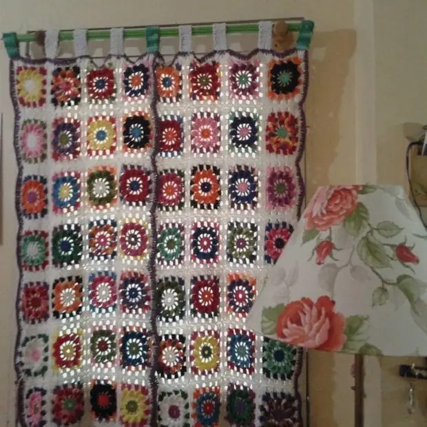 Ročno napisane pletene zavese