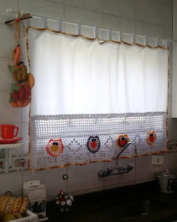 Ročno napisane pletene zavese
