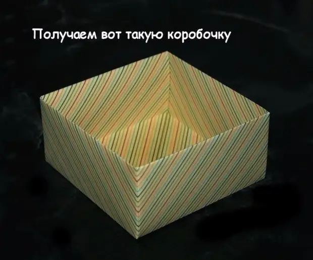 Kako saviti kutiju papira u tehnici origami