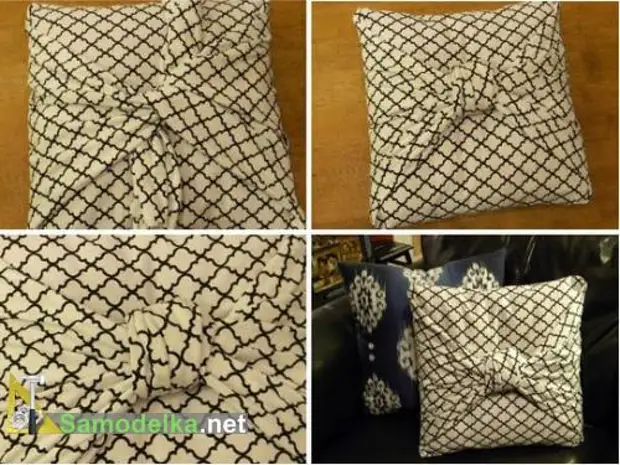 Pillowcase bila seams - tie nodes.