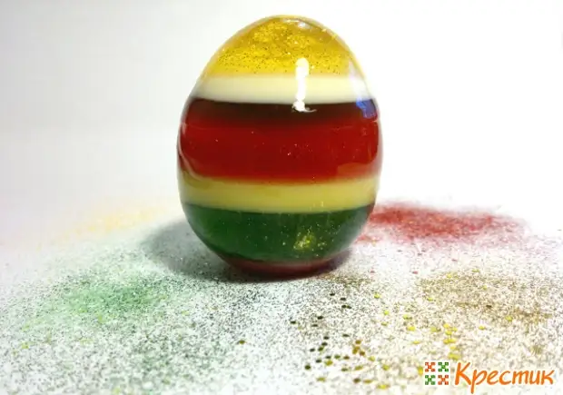 Jellyêla pirjimar a pirjimar di forma hêkek Easter de ew bixwe