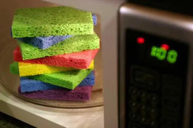 Sponges muMicrowave Bvisa zvese hutachiona. / Photo: s.hdnux.com