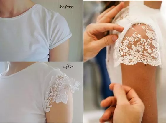 Elegant crafts los ntawm lace ua koj tus kheej