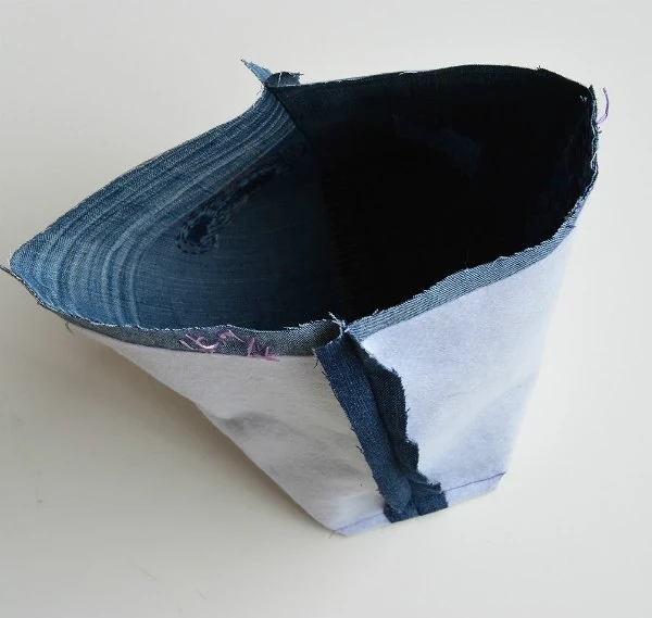 IDEA: Bag denim con bordados no espírito de Sashiko