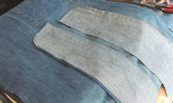 Etu ị ga-adọkpụrụ oche kọmputa na-eji jeans ochie: klas nna