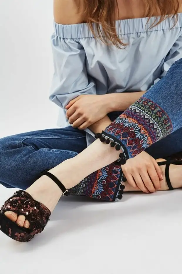 Fit fra Fashion Jeans Needlewoman kan blive til en super fashionabel ting! Ideen til inspiration!