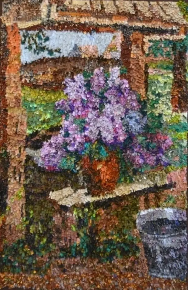 Patchwork Peintures dans une Technique de Blunder