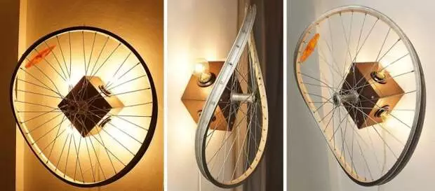 Lampe intéressante de la roue de vélo