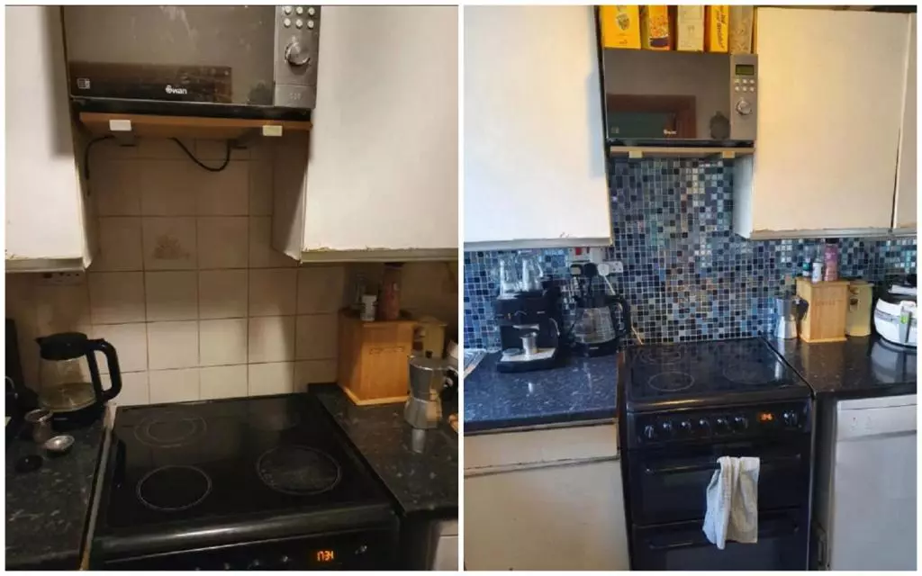 Matar ta sabunta kitchen tare da lambobi na yau da kullun, amma mutane sun soki gyara