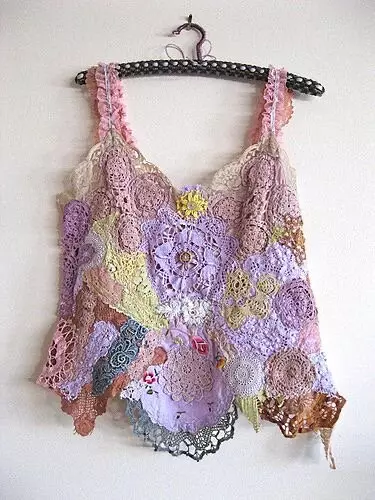 Meets someone knitter embroidery: boho chic for brave