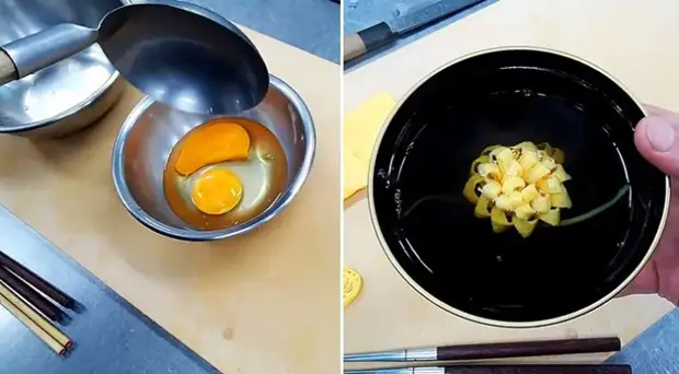 Receita xaponesa: como facer flores de ovo para o almorzo