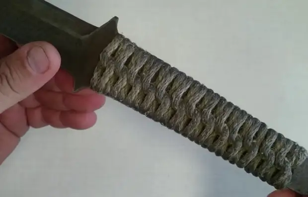 Elemental and reliable way to make a knife for a knife if the former failed