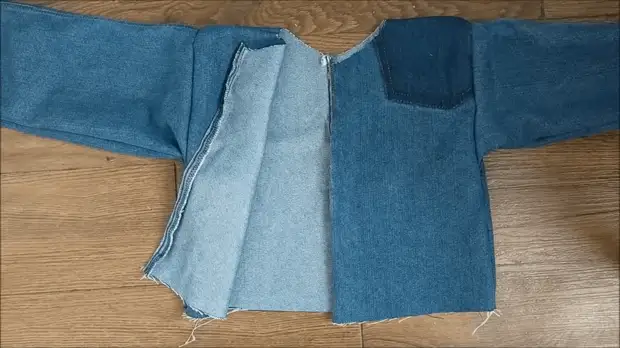 Élégance ak etranj modifye nan Jeans fin vye granmoun