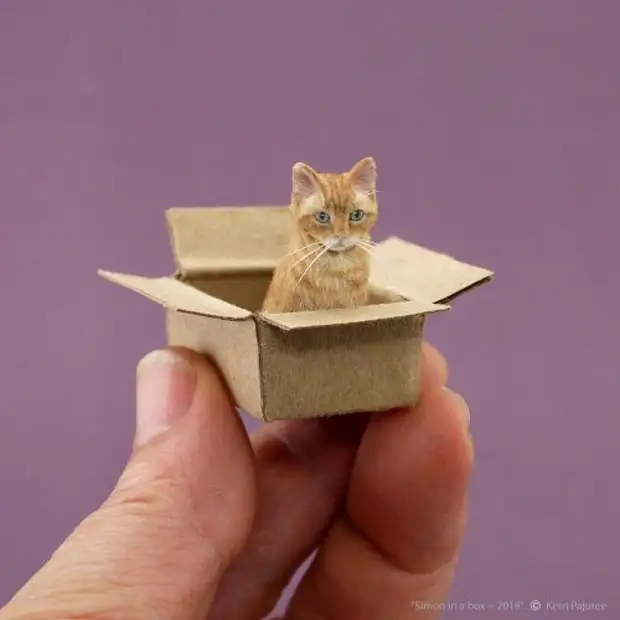 Miniature dýra skúlptúrar