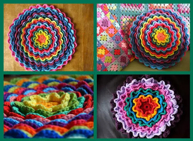 Crochet decorativ în tehnica "Blossom"