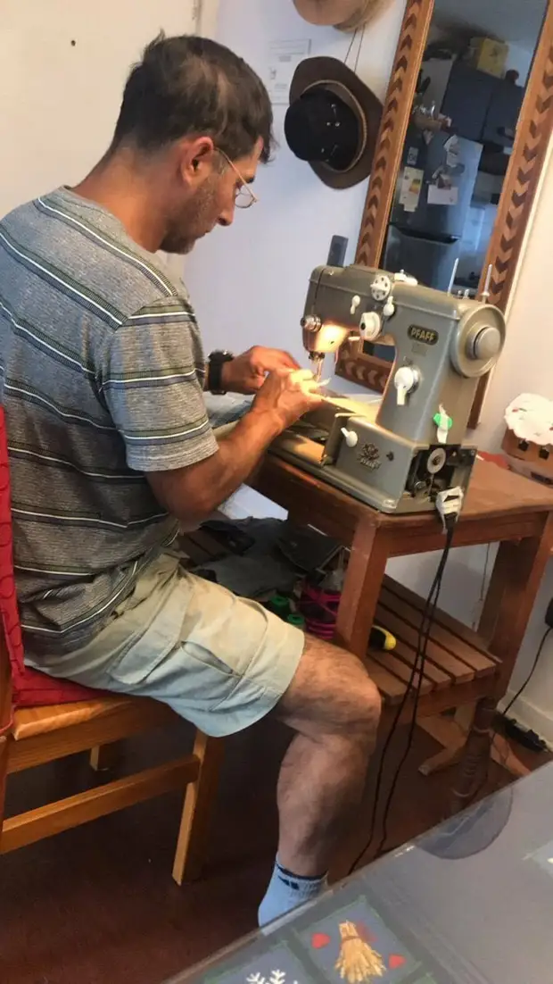 Magic Needlework: seljakott vanadest teksadest