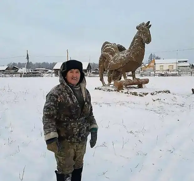 Av det nye året - nye originale skulpturer fra Yakutian gjødsel