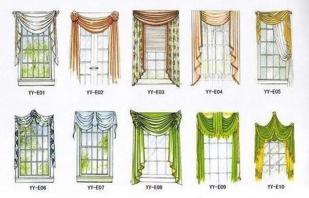 Un număr mare de idei de cortină 6