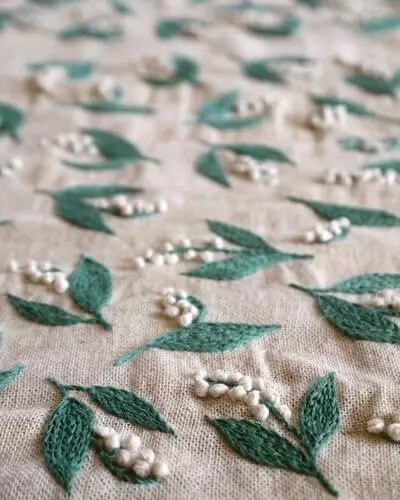 Lily of the valley - favorite flower of french fashion and not only, schemes and samples for you