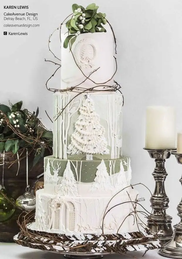 Unusually beautiful New Year's cakes! Bravo creators of such beauty!